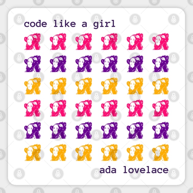 Ada Lovelace - Programmer girl Magnet by nanarts
